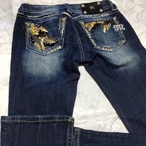 Miss me embellished boot cut jeans size 27